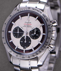 The Legend Schumacher   - Limited Edition Speedmaster on Steel Bracelet with Silver Dial