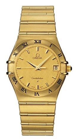 Constellation Classic -Mid Size  Yellow Gold on Bracelet with Champagne Dial 