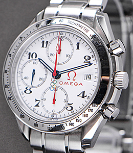 Speedmaster Date in Steel on Steel Bracelet with White Dial