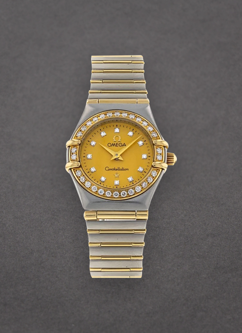 Omega Constellation 95 in Steel with Yellow Gold Diamond Bezel