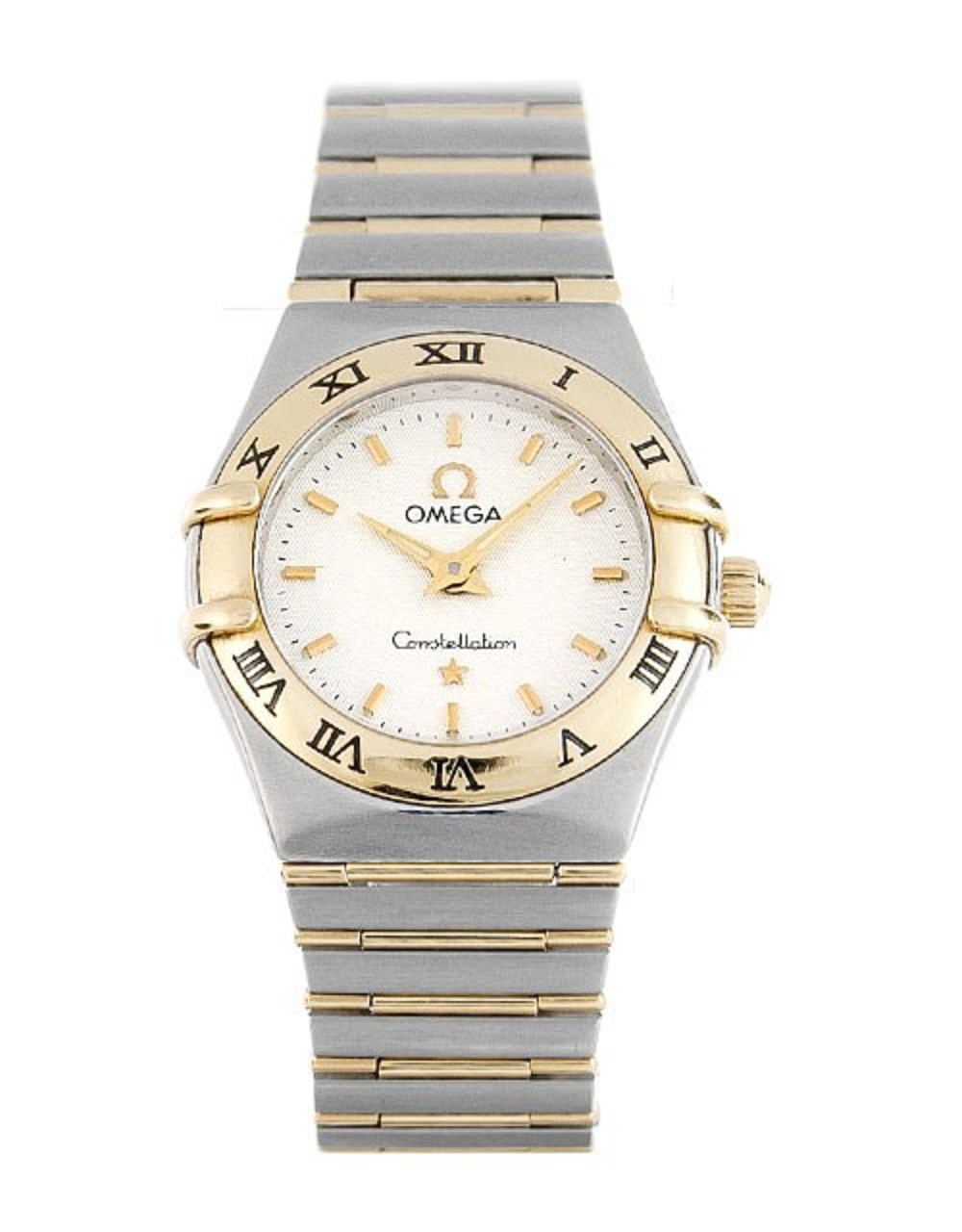 Constellation 95 Mini in 2-Tone on Steel and Yellow Gold  Bracelet  with Silver Dial