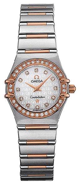 Constellation 95 in Steel with Rose Gold Diamond Bezel on Steel and Rose Gold Bracelet with White MOP Diamond Dial