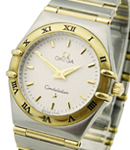 Constellation 95 in Steel with Yellow Gold Bezel on Steel and Yellow Gold Bracelet with White Dial