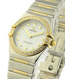 Constellation My Choice Mini in 2-Tone with Diamond Bezel on 2-Tone Bracelet with White MOP Dial