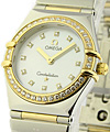 Constellation My Choice in Steel with Yellow Gold Diamond Bezel on Steel and Yellow Gold Bracelet with White MOP Diamond Dial