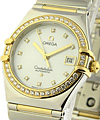 Constellation My Choice - Diamond Bezel 2 Tone with White MOP Diamond Dial 