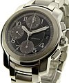Capeland Chronograph Mens 39mm in Steel on Steel Bracelet with Black Dial