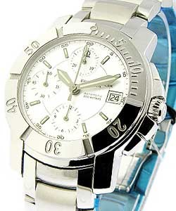 Capeland S Chronograph in Steel on Steel Bracelet with Silver Dial