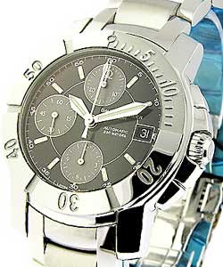 Capeland S Chronograph in Steel on Steel Bracelet with Grey and Black Dial