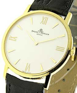 Classima Executives  Quartz in Yellow Gold Discontinued Yellow Gold on Strap with White Dial
