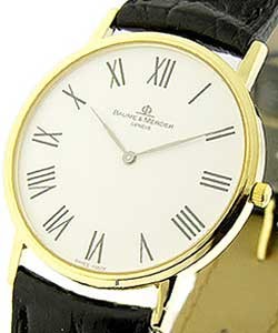 Classima Executives in Yellow Gold Yellow Gold on Strap with White Dial 