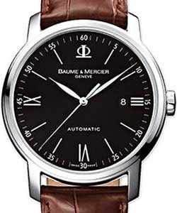 Classima Executives in Steel Steel on Strap with Black Dial 