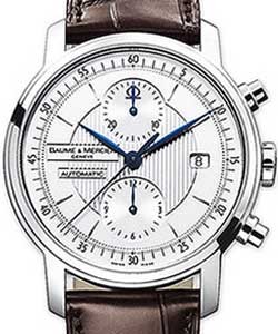 Classima Executives XL Chronograph in Steel Steel on Strap with Silver Dial