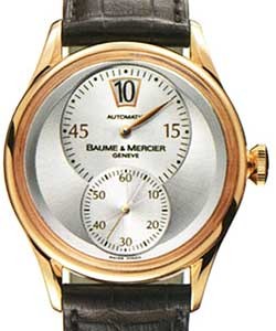 Classima Executives Retro in Rose Gold on Brown Leather Strap with SIlver Dial