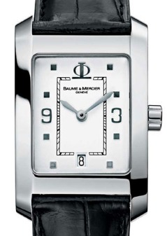 Hampton Classic XL in Steel Steel on Strap with White Dial