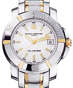 Capeland S  - Steel with Yellow Gold Accent Quartz Movement - White Dial - 36mm