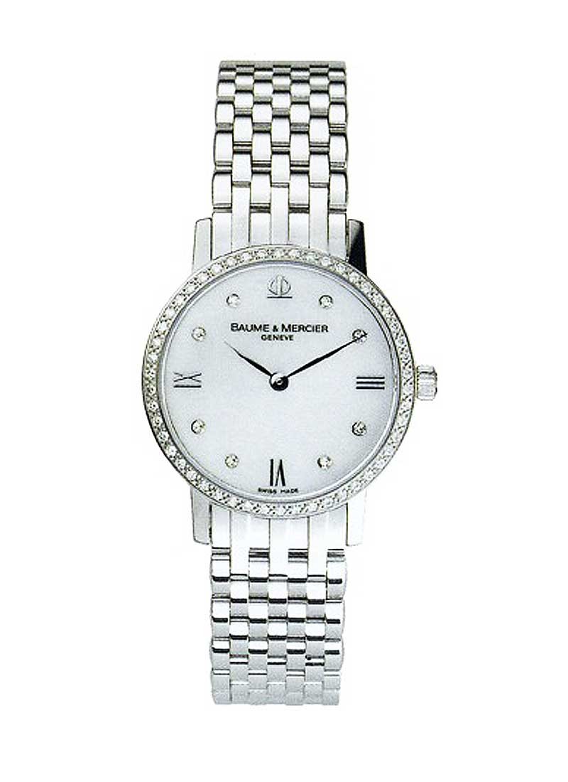 Baume & Mercier Classima Executives Lady's in White Gold with Diamond Bezel