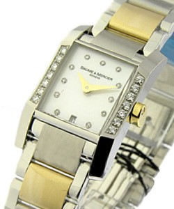 Hampton in Steel with Diamond Bezel on Steel and Yellow Gold Bracelet with MOP Diamond Dial