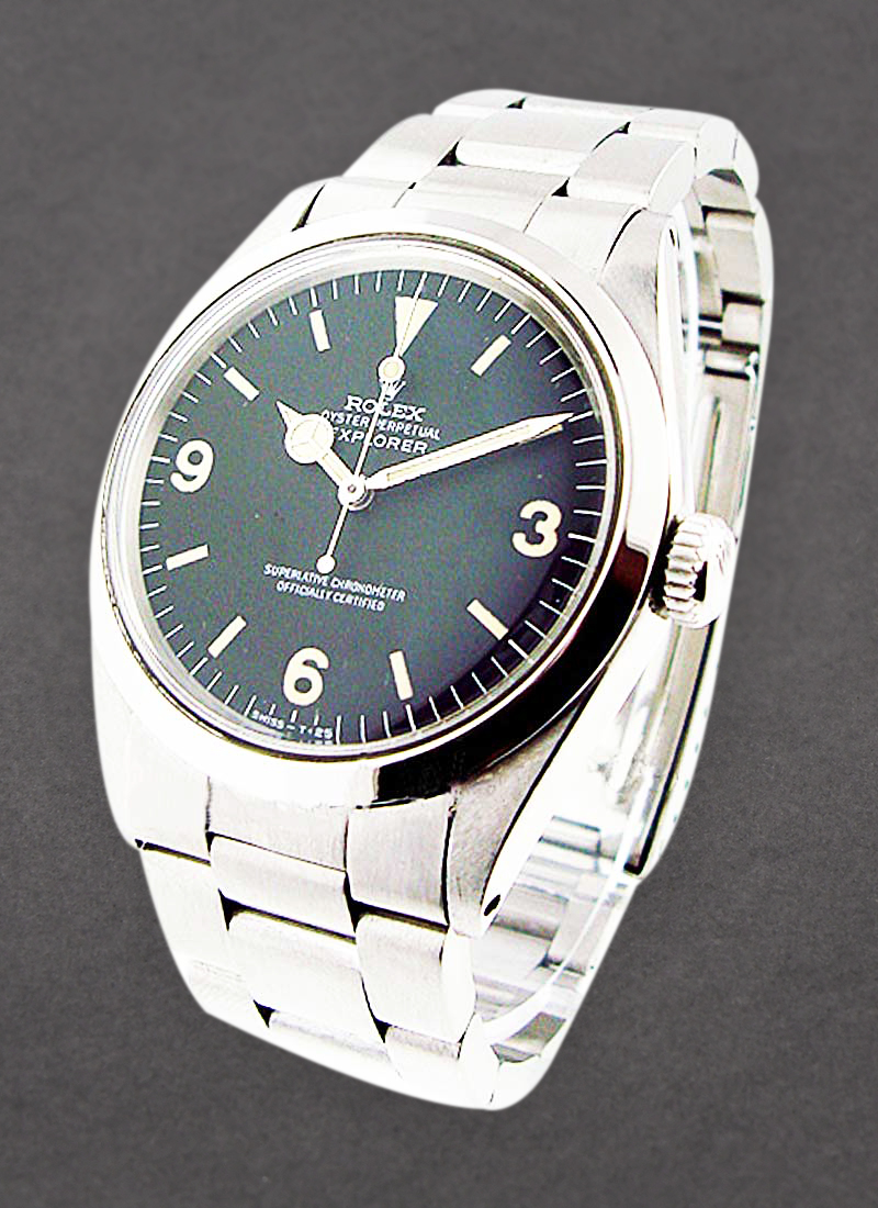 Pre-Owned Rolex Explorer I 36mm in Steel with Smooth Bezel