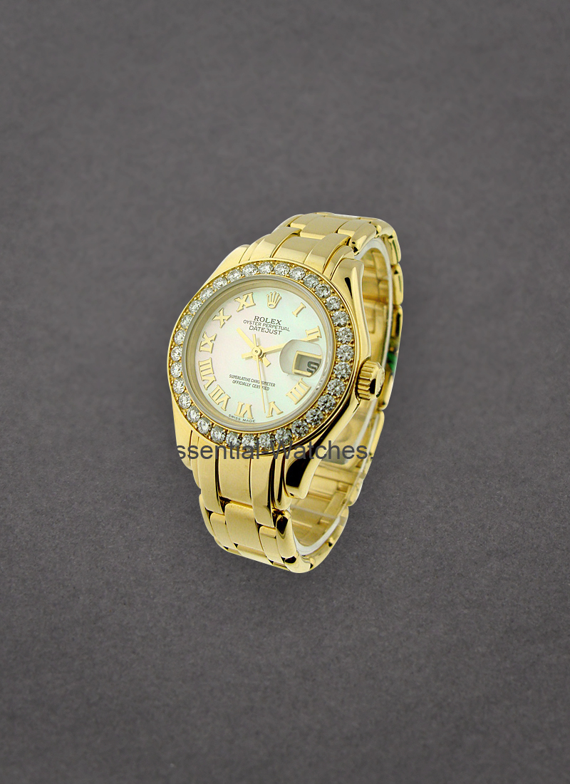 Pre-Owned Rolex Masterpiece with Yellow Gold 32 Diamond Bezel