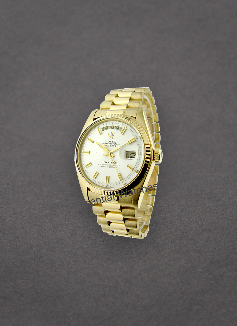 Pre-Owned Rolex Vintage 36mm Day Date President with Tiffany Dial 