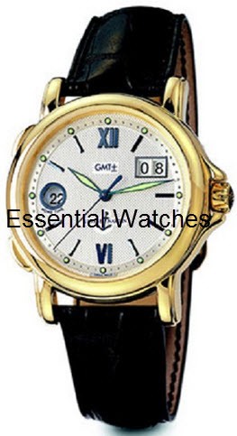 GMT Big Date 40mm in Yellow Gold on Black Crocodile Leather Strap with Silver Dial