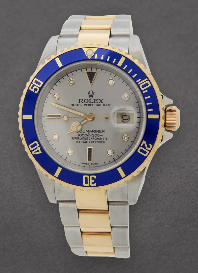 Pre-Owned Rolex Submariner 2-Tone with Steel Serti Dial