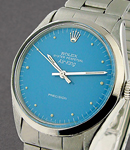 Air-King  in Steel on Steel Oyseter Bracelet with Repainted Blue Dial