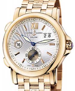 GMT Big Date 42mm in Rose Gold on Rose Gold Bracelet with Silver SunRay Dial