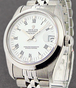  Mid Size - Datejust - Steel - Smooth Bezel Jubilee Bracelet  - White Roman Dial