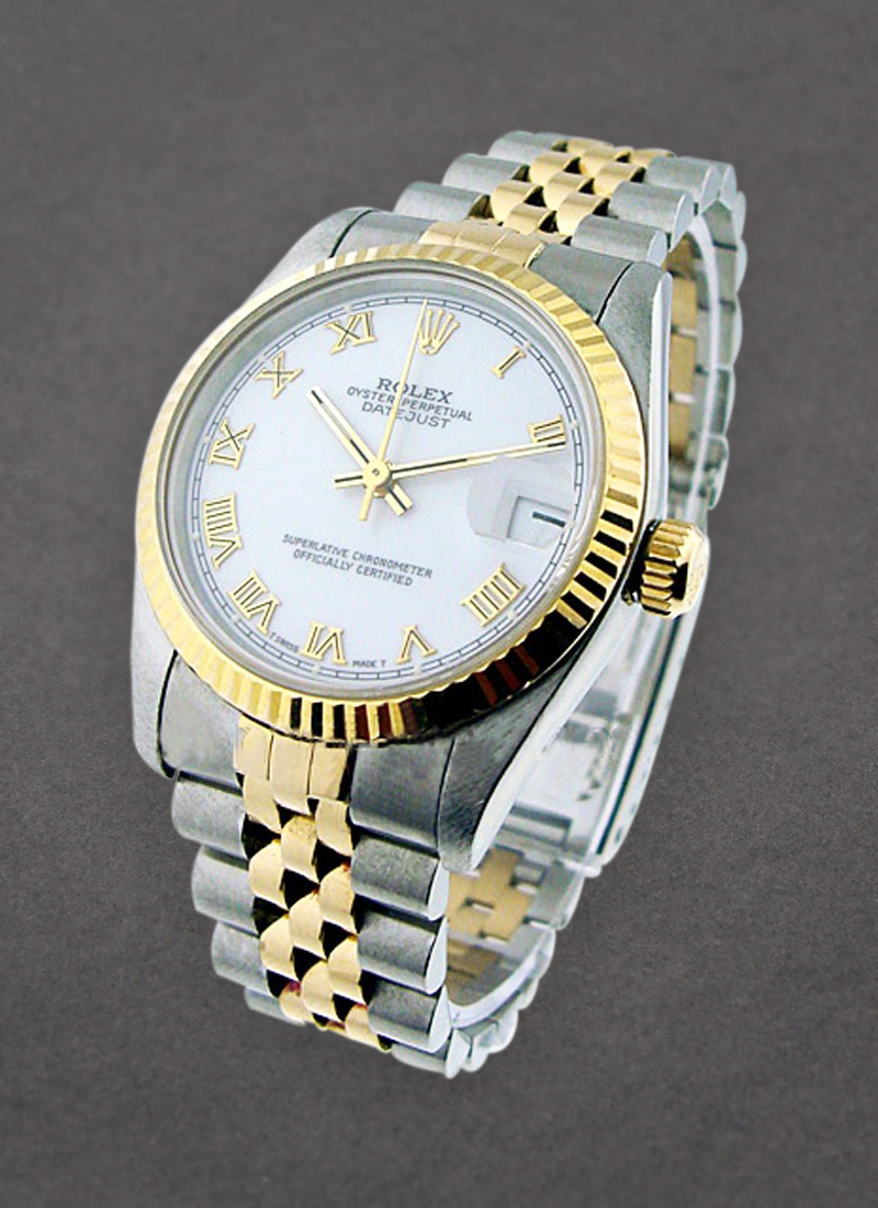 Pre-Owned Rolex Mid Size - Datejust - Steel with Yellow Gold - Fluted Bezel