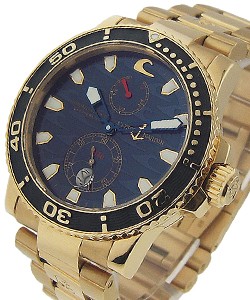 Blue Surf Maxi Marine Diver Chronometer Rose Gold on Bracelet 