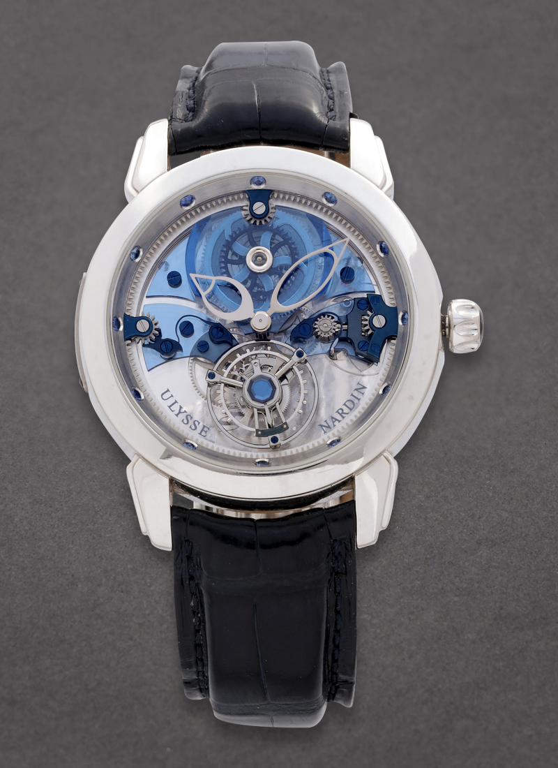 Ulysse Nardin Royal Blue Tourbillon 41mm in Platinum -Limited Edition of 99 Pieces