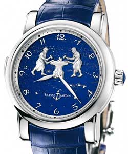 Forgerons Minute Repeater 42mm in Platinum on Blue Crocodile Leather Strap with Blue Enamel Dial