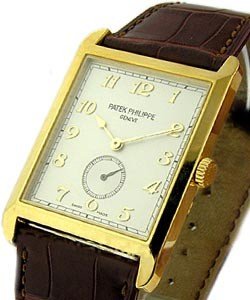 5109 Gondolo in Yellow Gold on Brown Crocodile Leather Strap with Ivory Dial