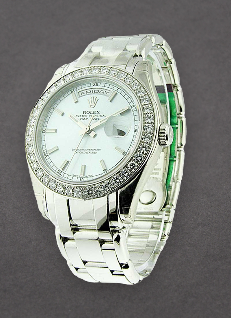 Rolex Unworn Masterpiece Men's in Platinum with Diamond Bezel