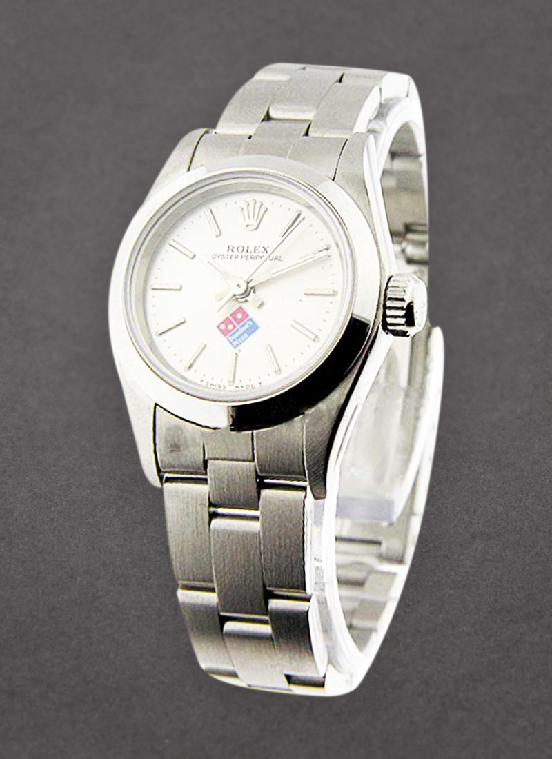 Pre-Owned Rolex Oyster Perpetual No Date Lady's with Steel Smooth Bezel