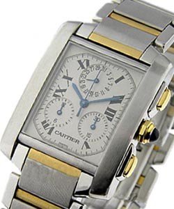 Tank Francaise Chronoflex in 2-Tone Largest Size - Old Style