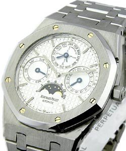 Royal Oak Perpetual Calendar Steel on Bracelet with White Dial