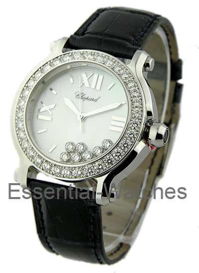 Chopard Happy Sport Round in Steel with Diamond Bezel