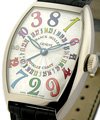 Totally Crazy Color Dreams on Strap  5850 Size - White Gold with Silver Dial