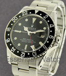 GMT-MASTER - Steel on Oyster Bracelet with Black Dial