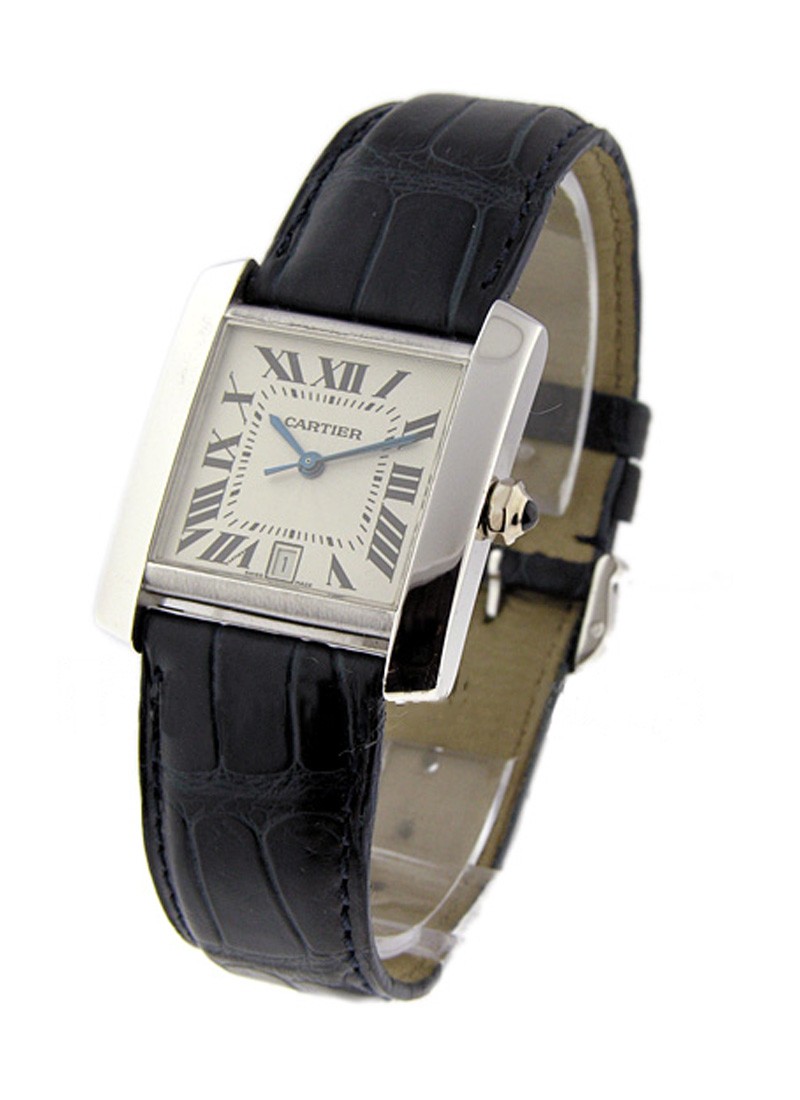 Cartier Tank Francaise Large Size in White Gold