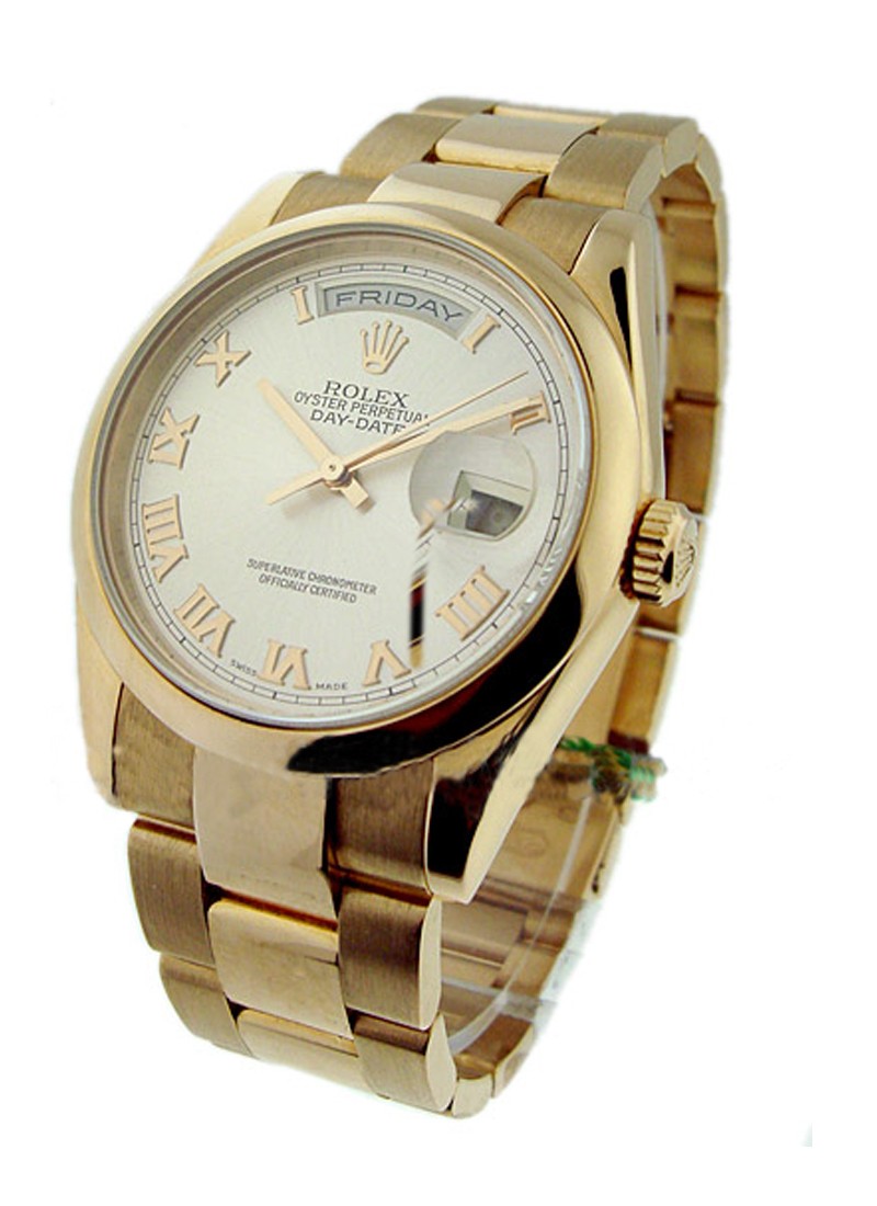 Pre-Owned Rolex Presidential - Rose Gold - Smooth Bezel 