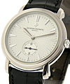 Malte Grande Classique White Gold on Strap with Silver Dial