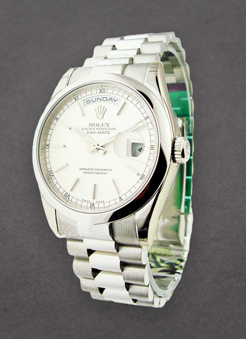 Rolex Unworn Men's Platinum Day - Date 36mm President with Domed Bezel