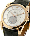 Tonda 42mm Rose Gold on Strap with Silver Dial