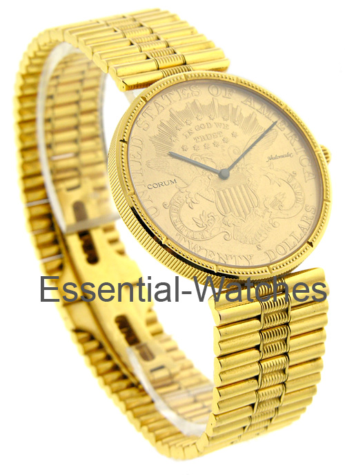 Corum $20 Gold Coin Watch on Bracelet