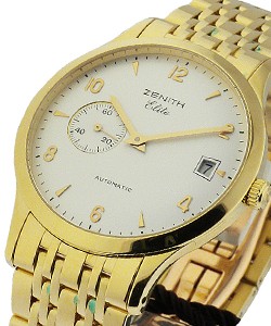 Class Elite Automatic Yellow Gold on Bracelet with Silver Dial 