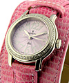 Baby Star Elite - Diamonds Steel on Strap with Pink Dial 